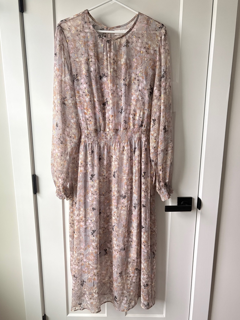 Bishop + Young Smocked Waist Floral ‘Victoria’ Midi Dress 3X